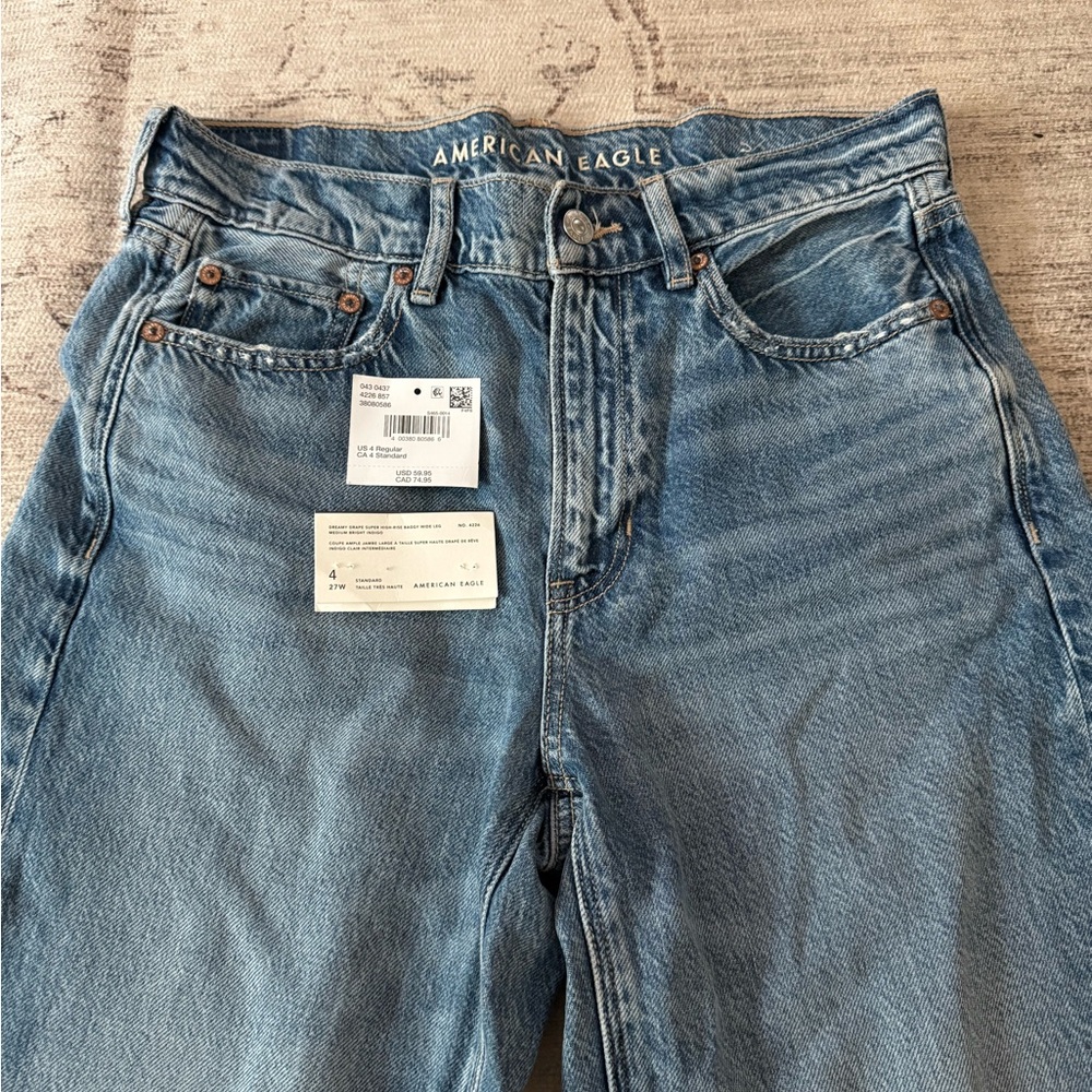 American Eagle Outfitters High Rise Light Blue Jeans